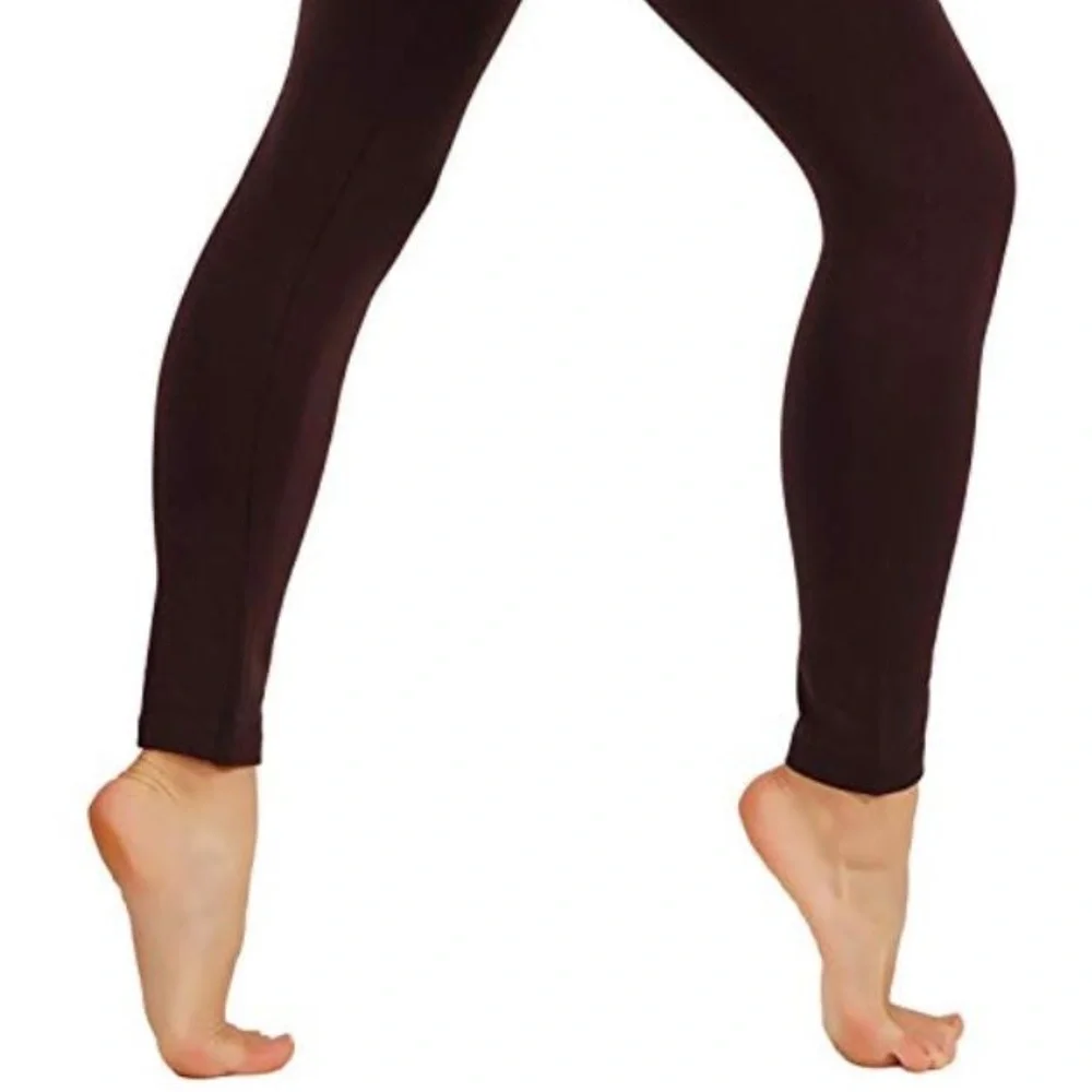 High elastic waist band fleece legging